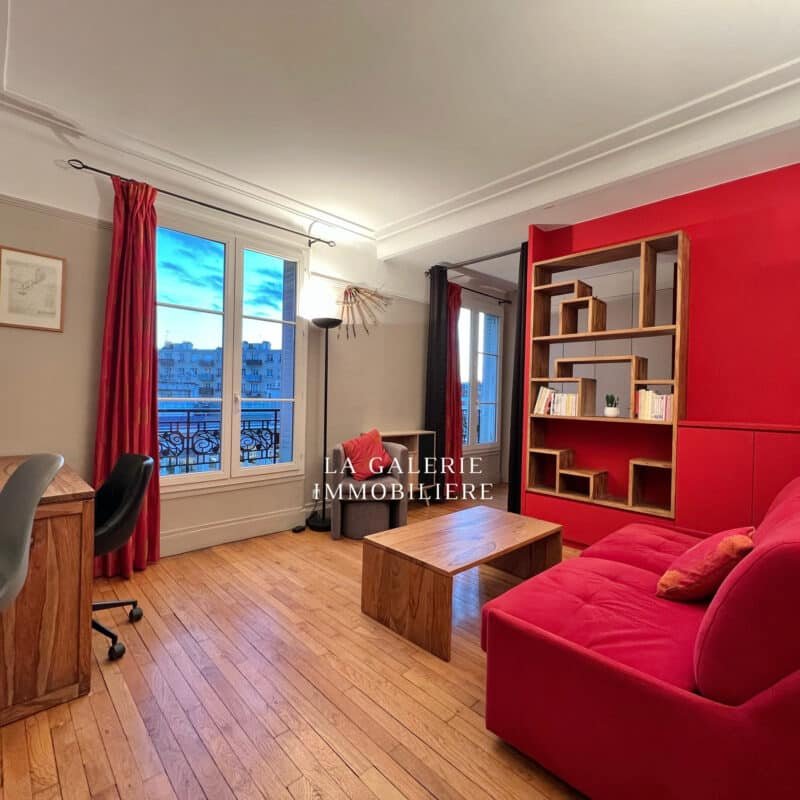 Location meublée – 2 pièces 29,18m² avec vue dégagée à Paris (75016)