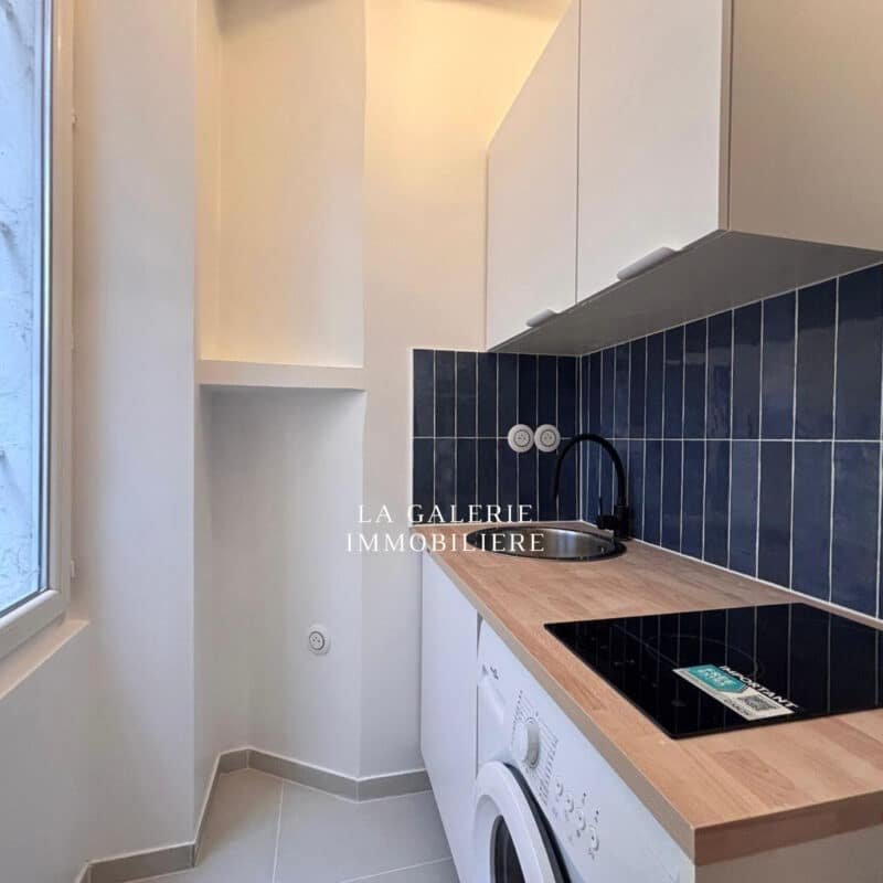 Location meublée – Studio 15,50m² et cave à Paris (75018)